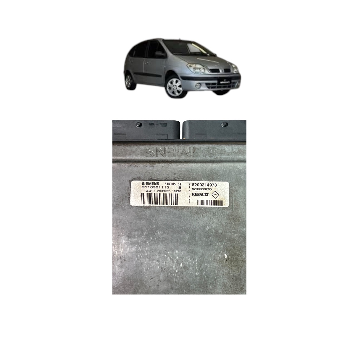 Módulo de ignição scenic 2.0 16v S118301113B 8200214973 - Imagem 2