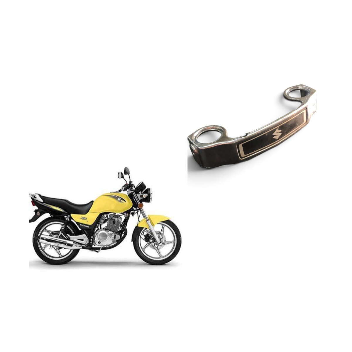Emblema Suzuki Tes 125 Usado Prata