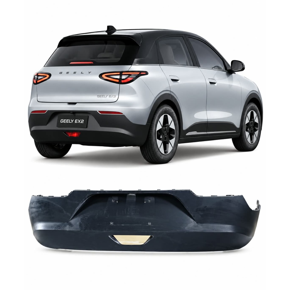Parachoque Traseiro Geely Ex2 2025 A 2026
