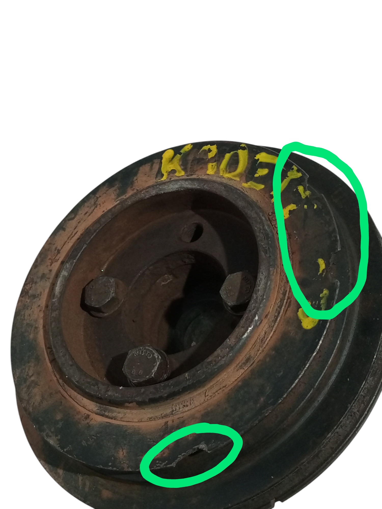 Polia virabrequim GM Ipanema kadett monza 89 A 98 93227515 - Imagem 5