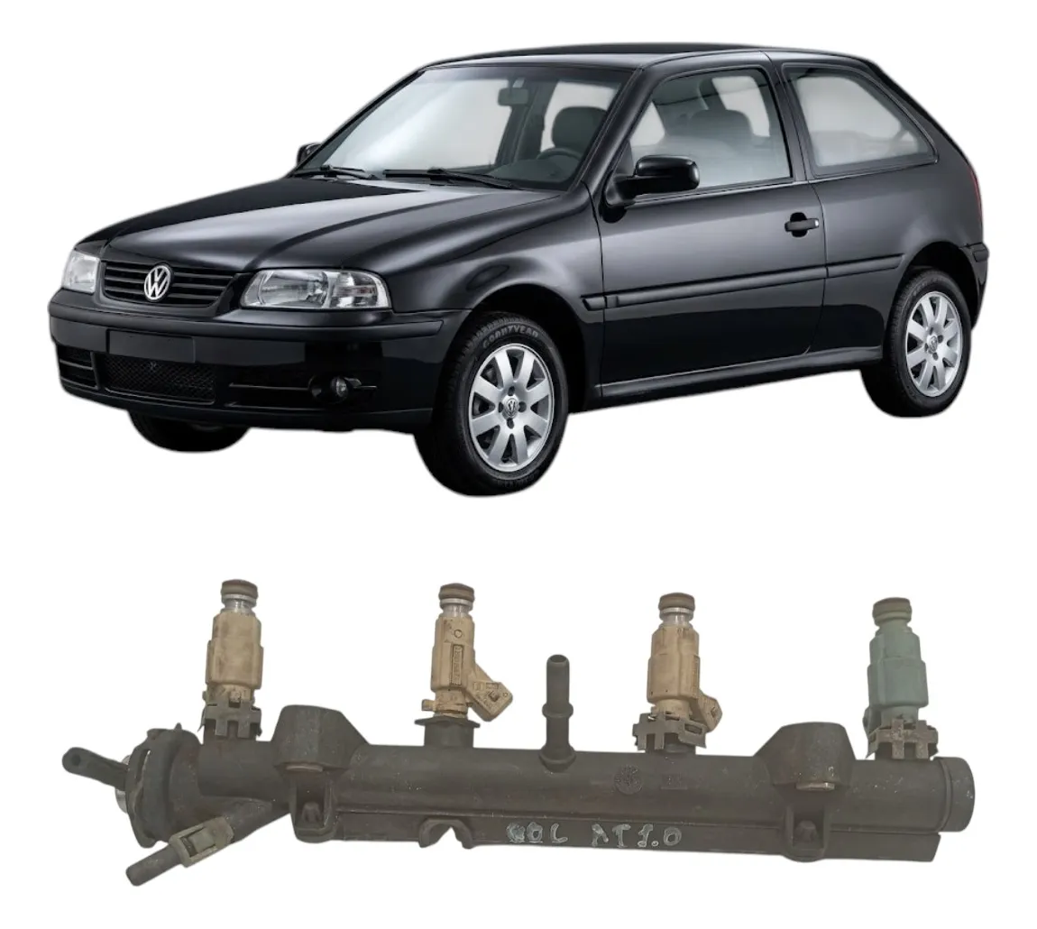 Flauta Bico Injetor Gol Parati G2 1.0 8V Gasolina 1996/2003 - Imagem 1