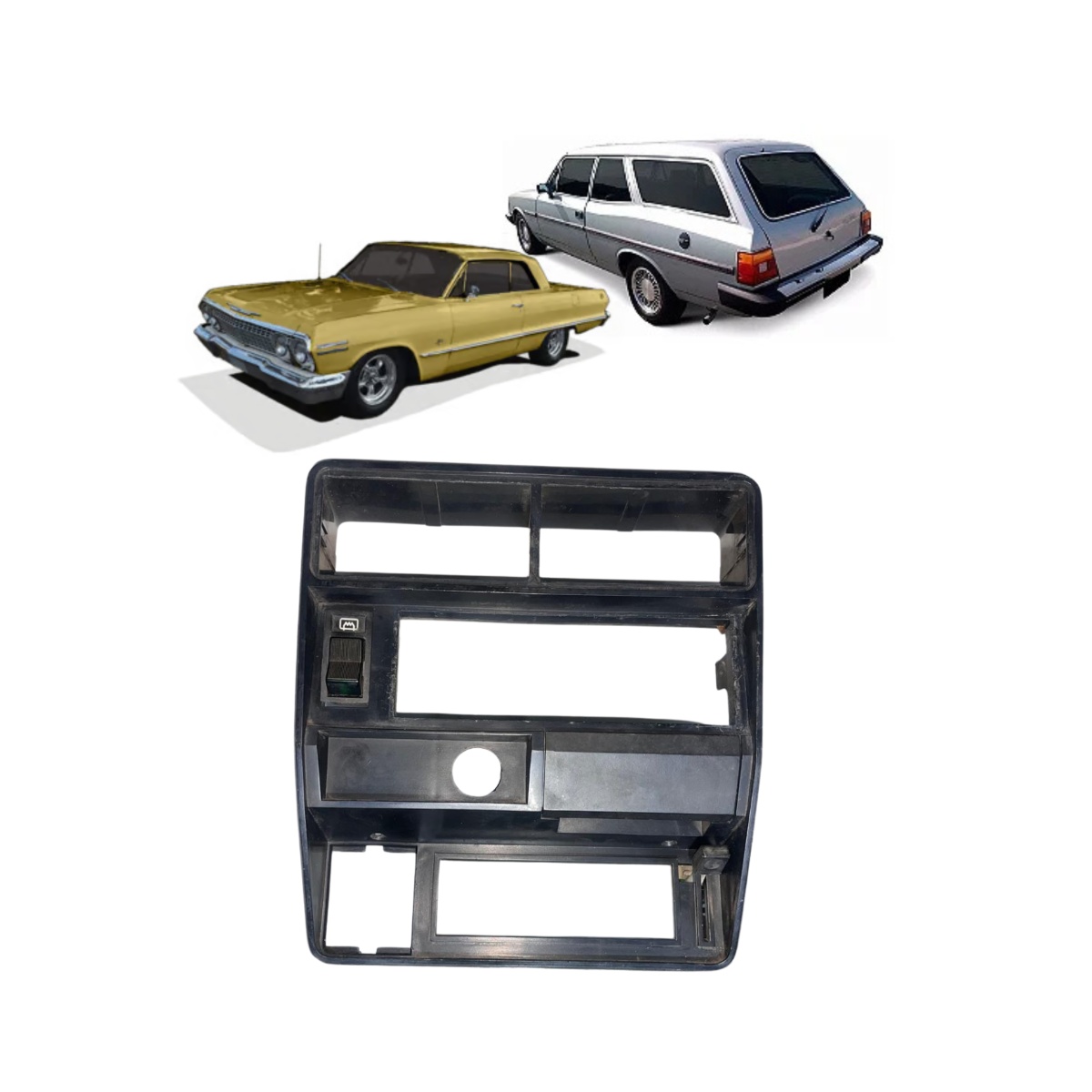 Moldura Painel Central Original Gm Opala Caravan 1981 À 1992