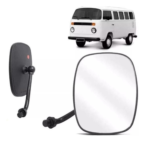 Retrovisor Kombi Clipper 1980/1996 Base Ferro Lado Direito - Imagem 5