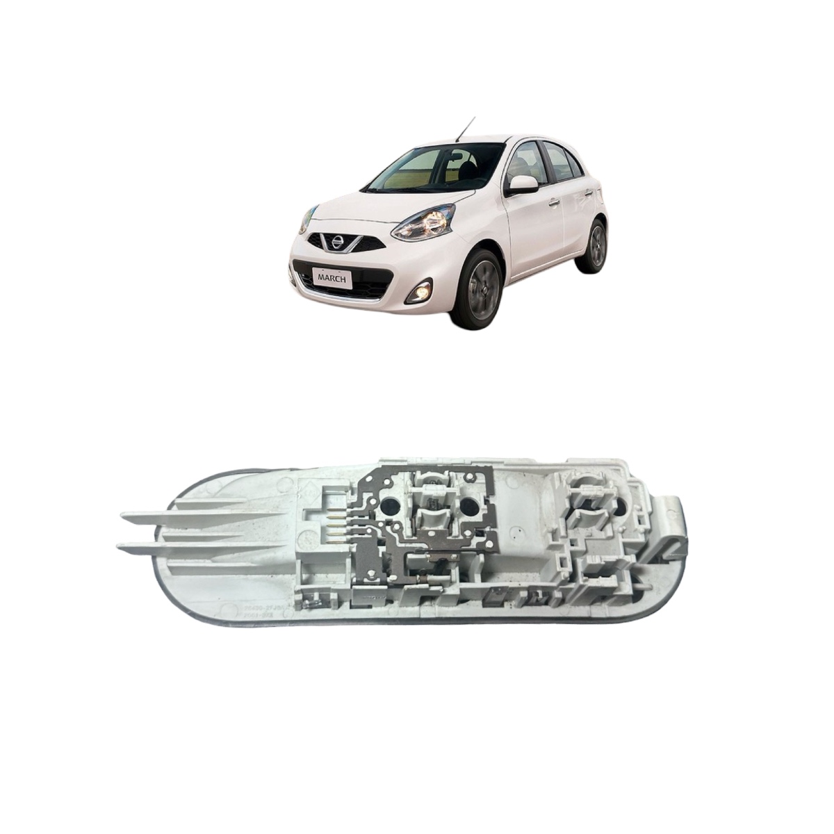 Luz De Teto Cortesia Nissan  March Versa 2012/2014 Original - Imagem 4