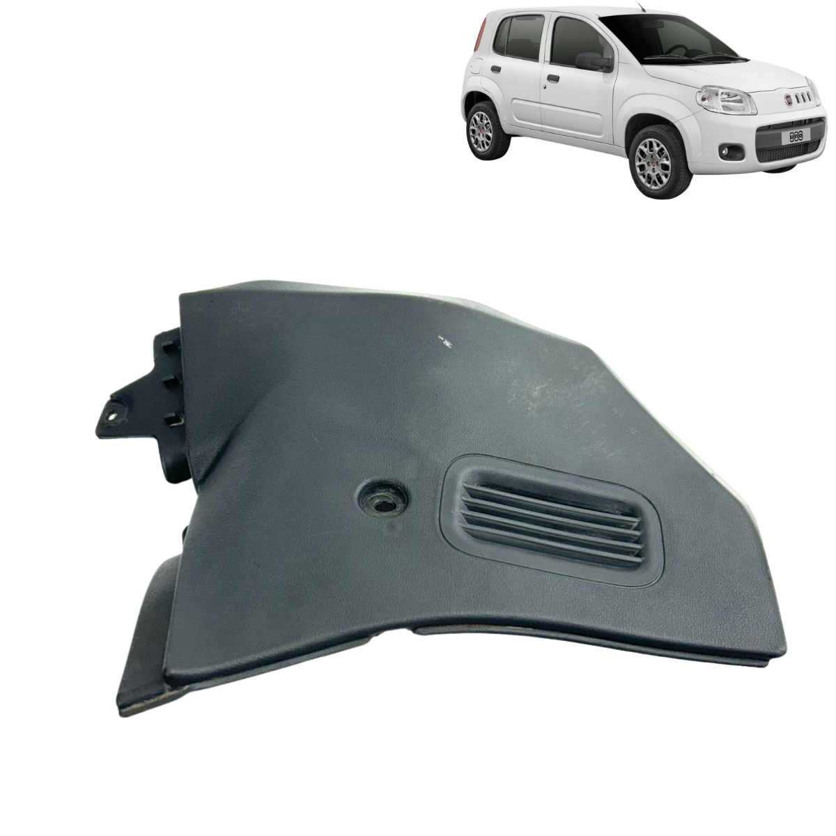 Moldura Lateral Console Lado Esquer Uno Economy 2011 Á 2013