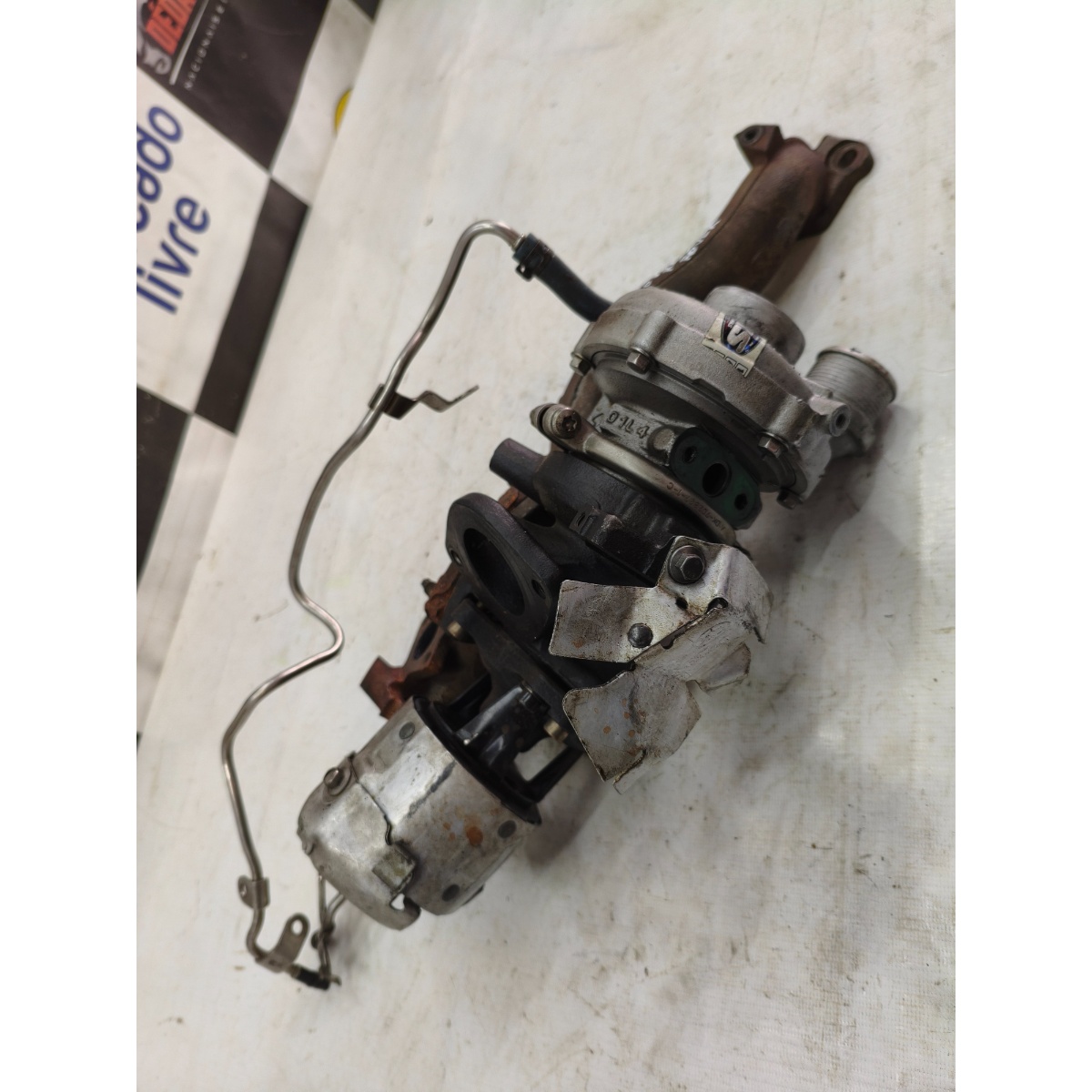 Turbina Esquerda Motor Range Rover 3.0 V6 2010 Fpla6K682Bc - Imagem 2