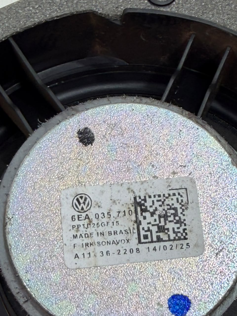 Alto Falante Portas Traseiras Vw Polo Nivus Taos 2021 2023 Preto - Imagem 5