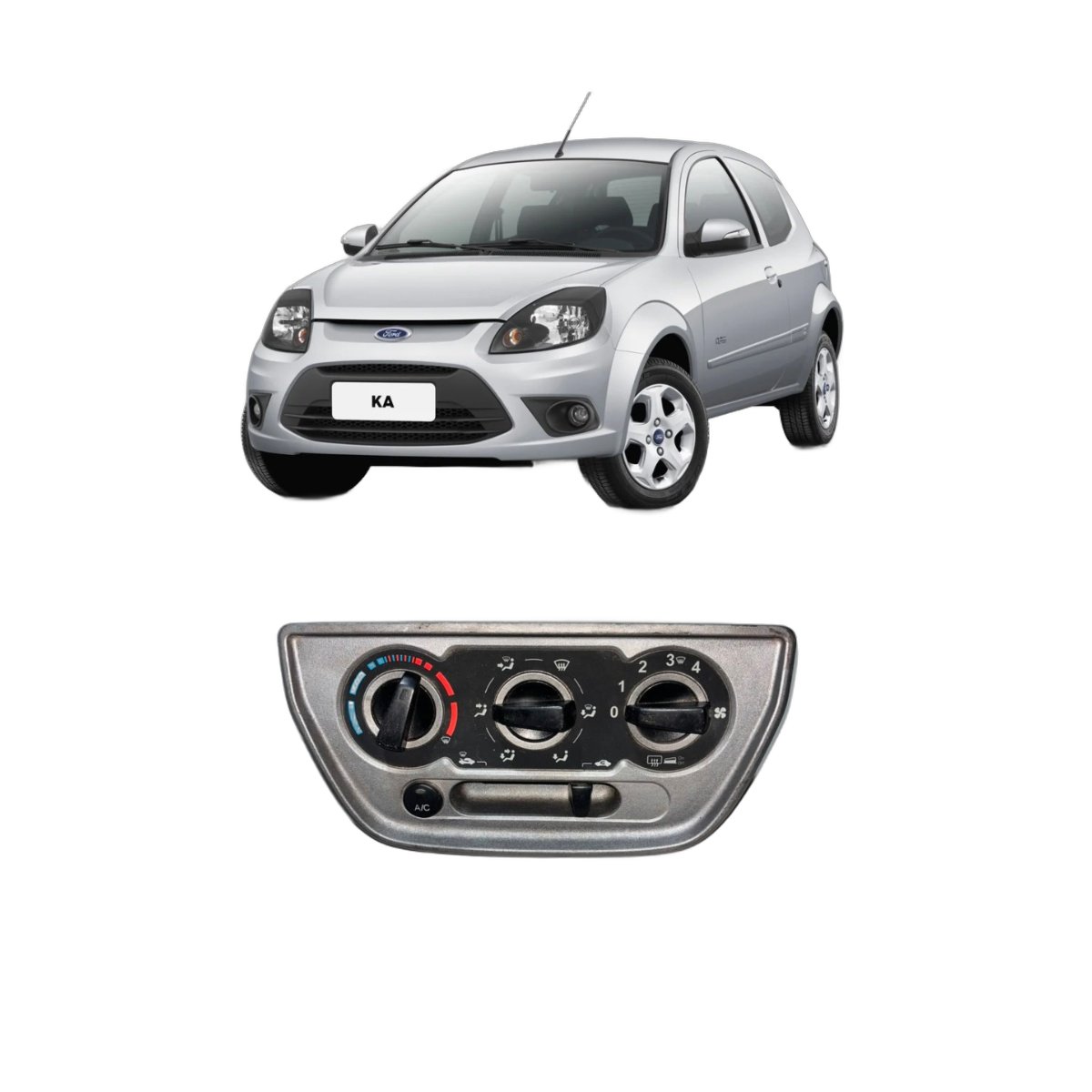 Comando De Ar Condicionado Ford Ka 2008 A 2012 - Imagem 1