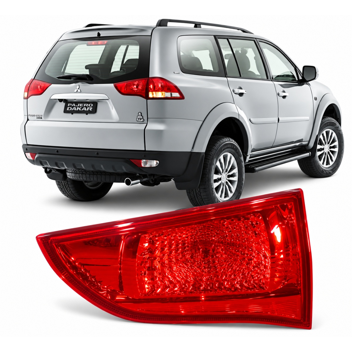 Lanterna Traseira Mitsubishi Pajero Dakar 08/16 Original Direito/passageiro Vermelho