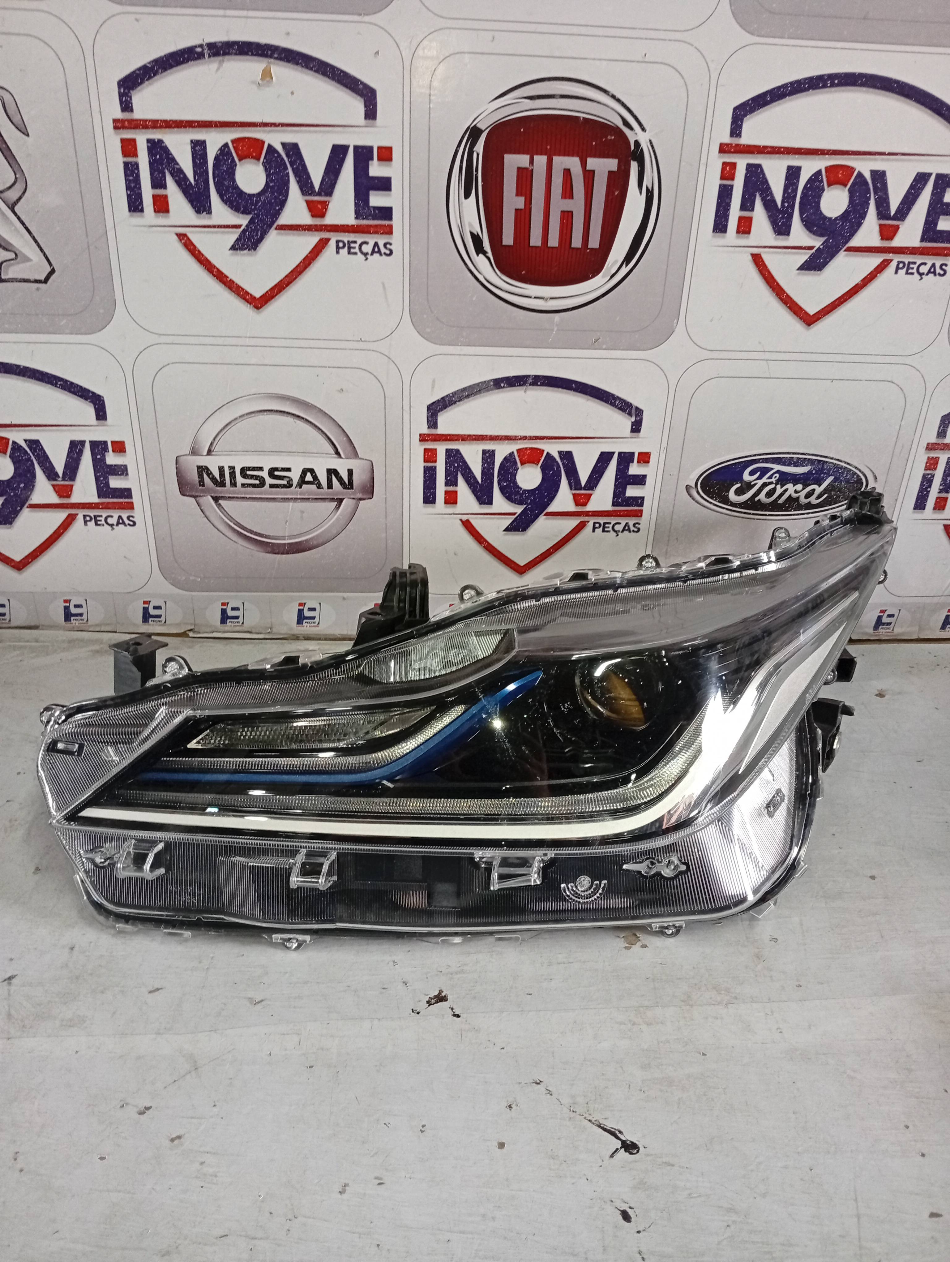 Farol Toyota Corolla LE 2020 A 2024 Friso Azul Híbrido