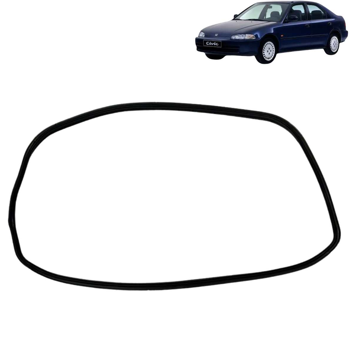 Borracha Traseira Porta Malas Honda Civic Lx 1993 Original