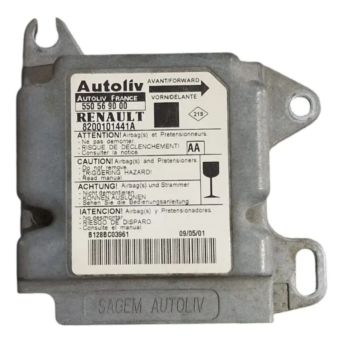 Central Airbag Renault Scenic Megane 550569000