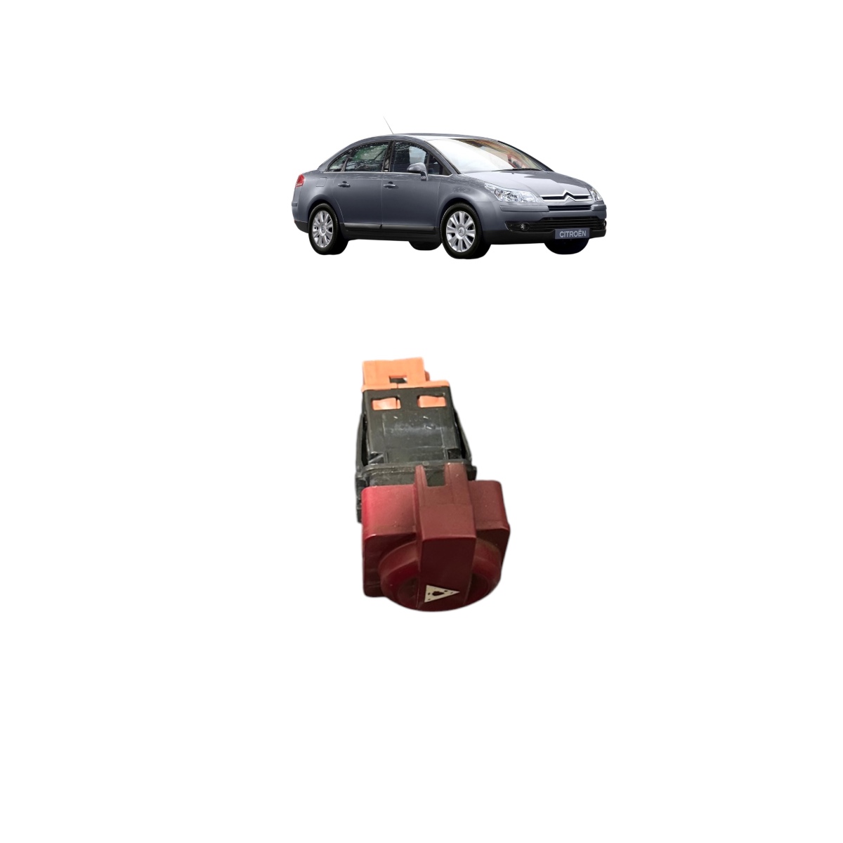 Botão Pisca Alerta Citroen C4 2007 A 2012 Cx31 Vermelho - Imagem 3