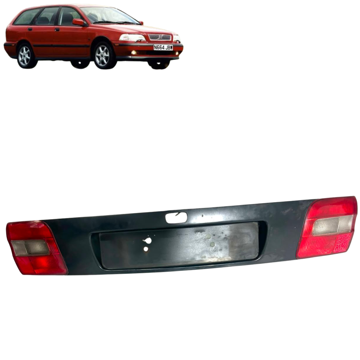 Lanterna E Tampa Traseira Volvo V40 1998 Original Ambos Lados Vermelho