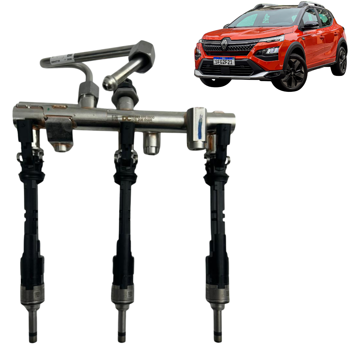 Kit Bicos Injetor Flauta Renault Kardian 1.0 Tce Turbo 2026 - Imagem 1