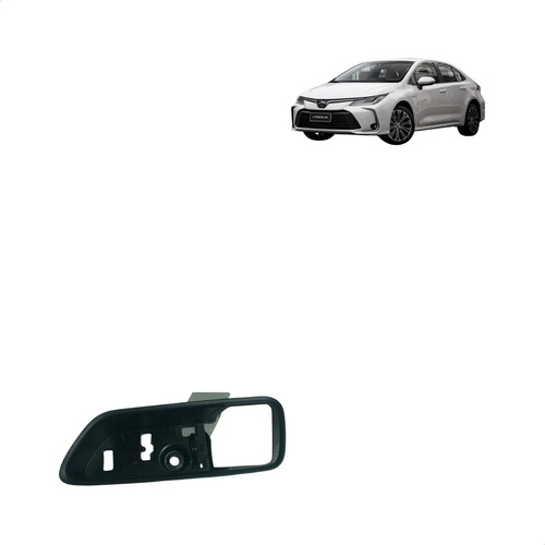 Moldura Maçaneta Interna Esquerda Corolla 2019/2023 Us. Preto