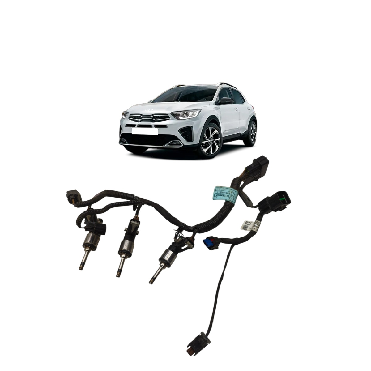 Chicote C/ 3 Bicos Injetores Kia Stonic Rio 1.0 3531004700