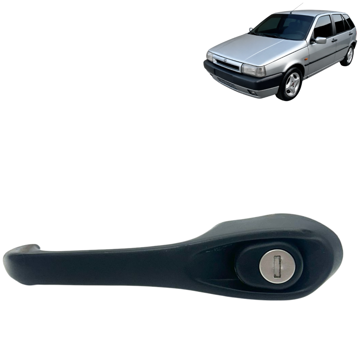 Maçaneta Externa D.e Fiat Tipo Ie 1.6 1995 Original Preta Dianteira/traseira