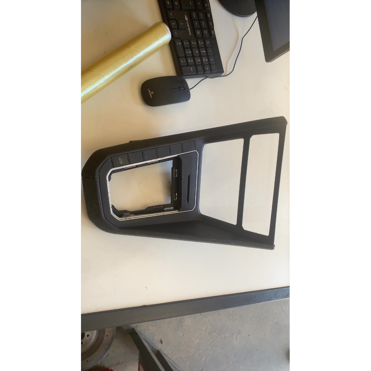 Console Central Vw Nivus Polo Virtus 2019/22 Preta/cinza - Imagem 1