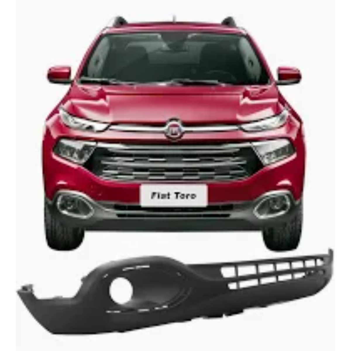Spoiler Parachoque Dianteiro Fiat Toro 2016-2021