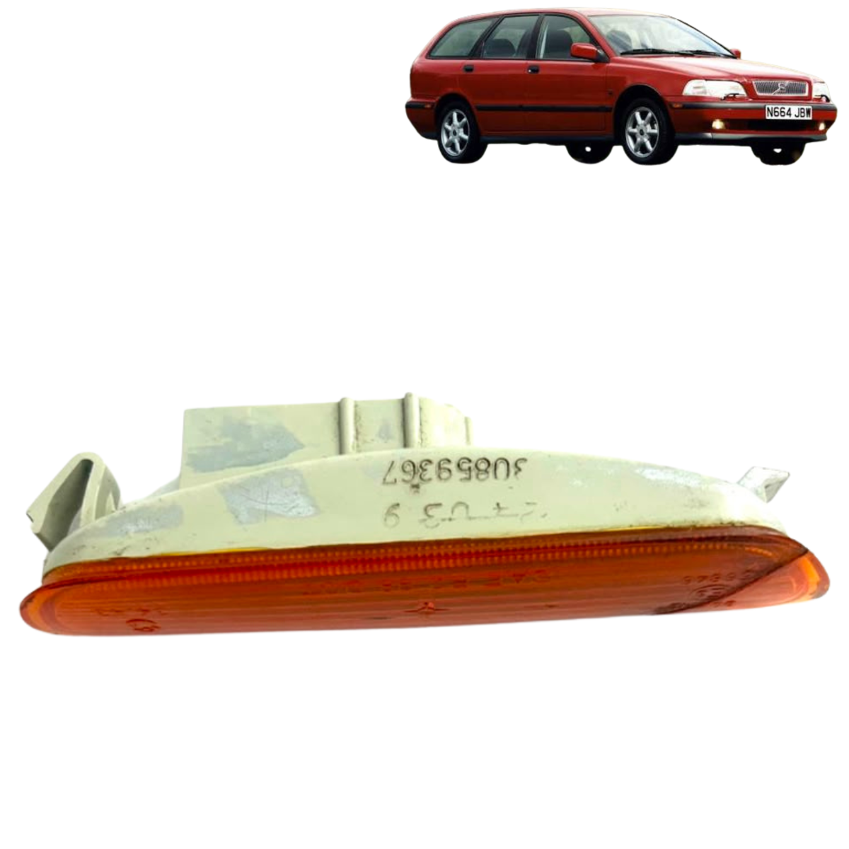 Lanterna Pisca Indicadora Lateral Esquerdo Volvo V40 1998 Esquerdo Amarela