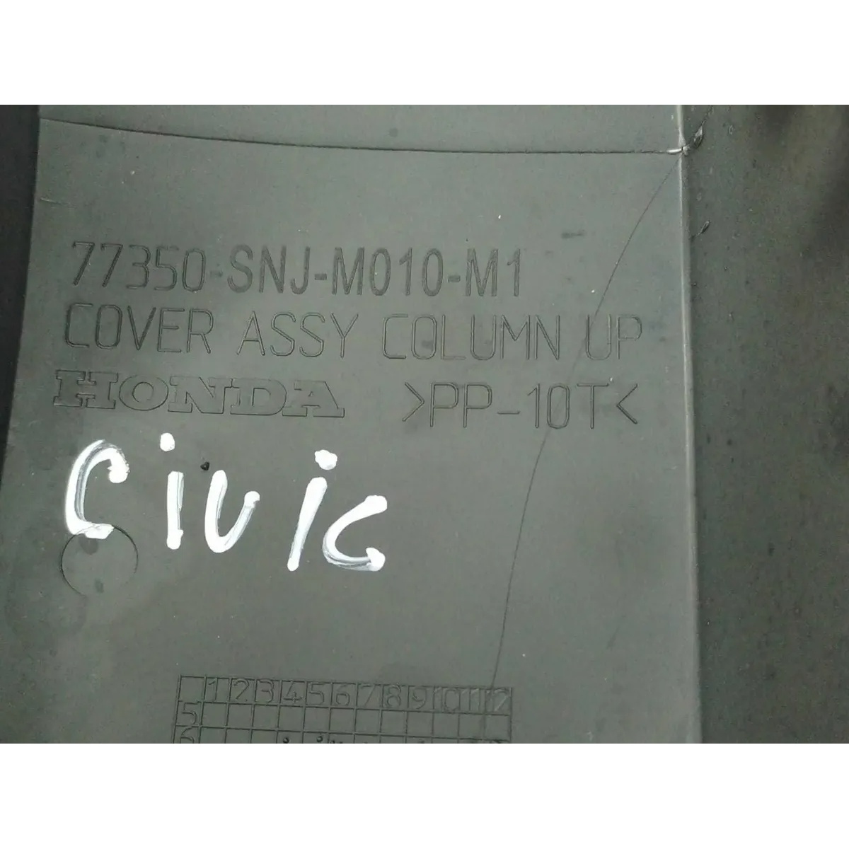 Moldura Superior Chave Seta Honda Civic 2007 A 2011 - Imagem 2