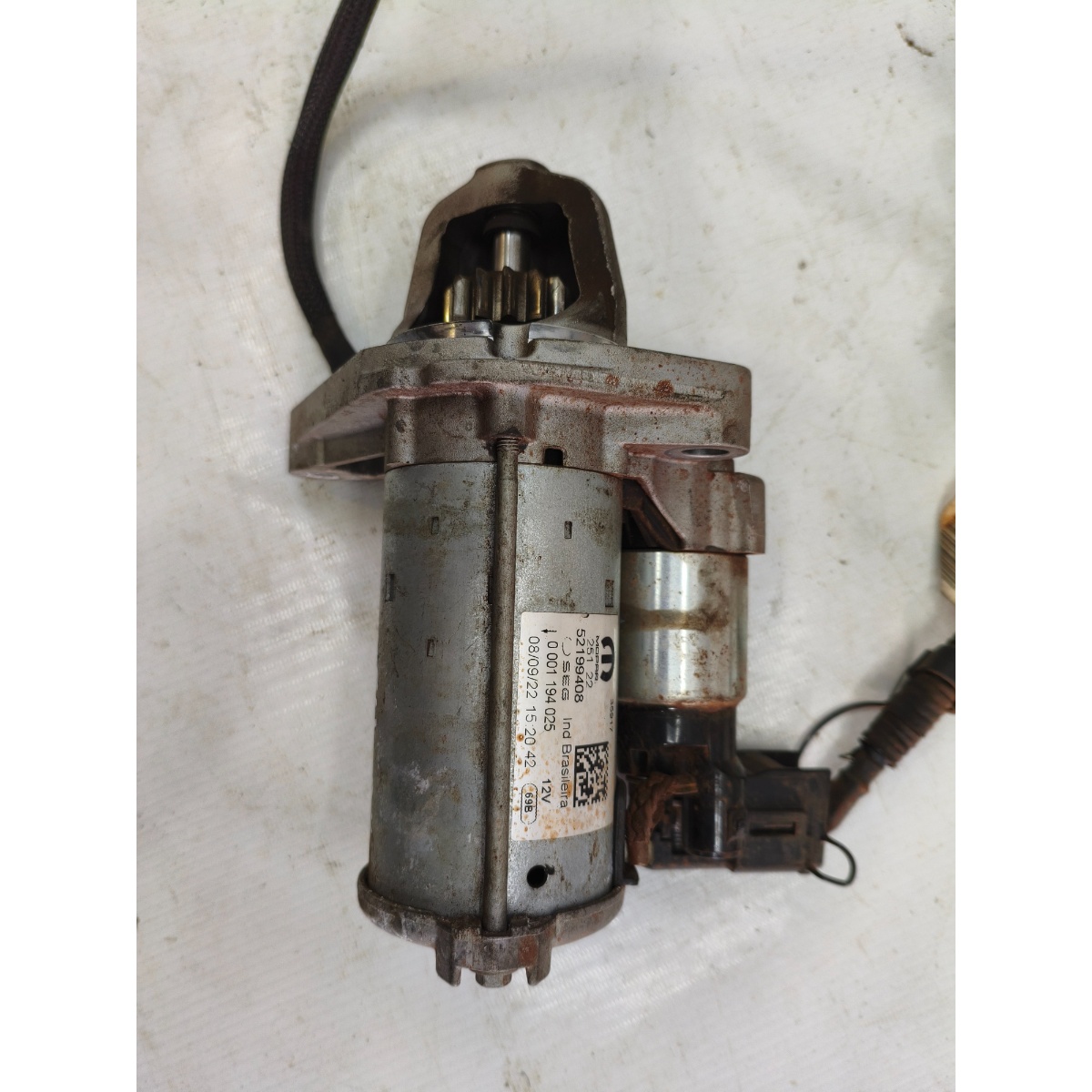 Motor Arranque Fiat Argo Cronos 1.0 1.3 2017 A 2025 52199408 - Imagem 3