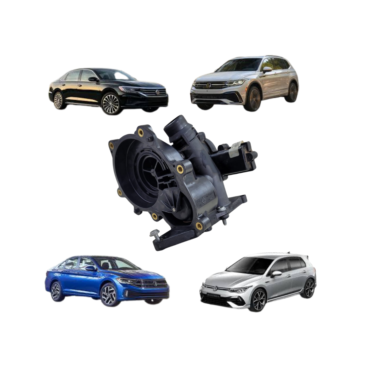 CARCAÇA VÁLVULA TERMOSTÁTICA VOLKSWAGEN/AUDI 2013/2018 IN.