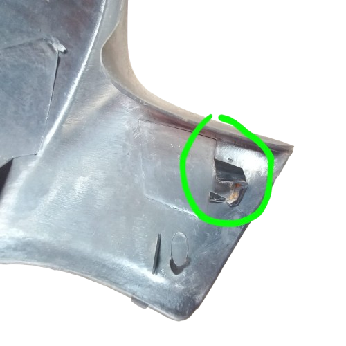 Carenagem Bico Frontal Biz 100 1998-2005 Avaria - Imagem 4