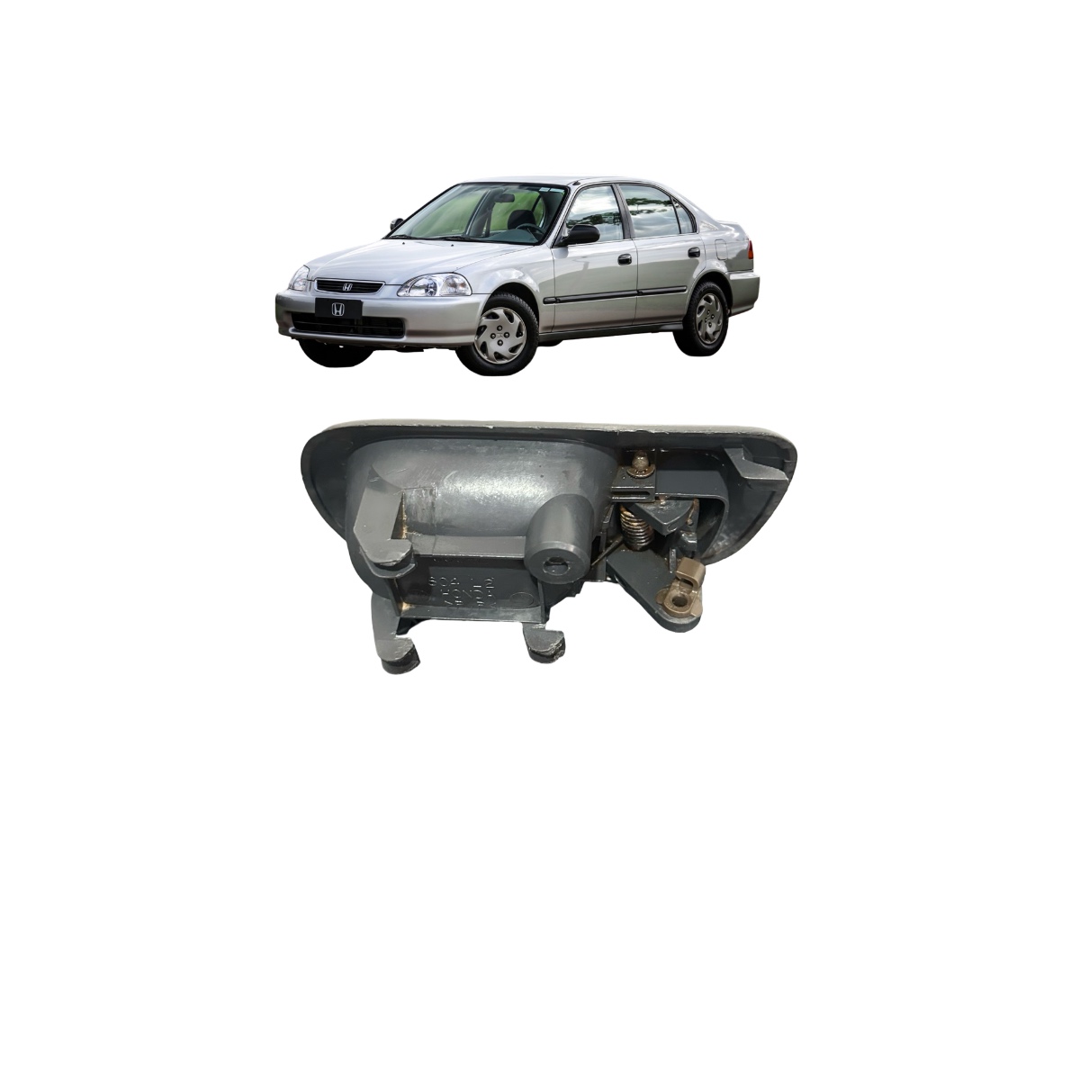 Maçaneta Interna Dianteira L.e Honda Civic 1999 39842 Preto - Imagem 4