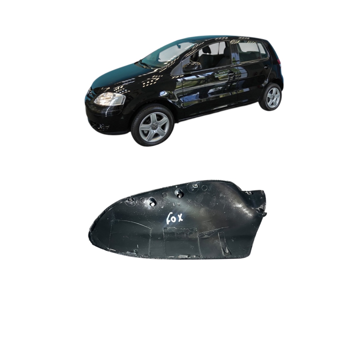 Capa Retrovisor Esquerda vw fox 2004/2009 5z08575381 - Imagem 4