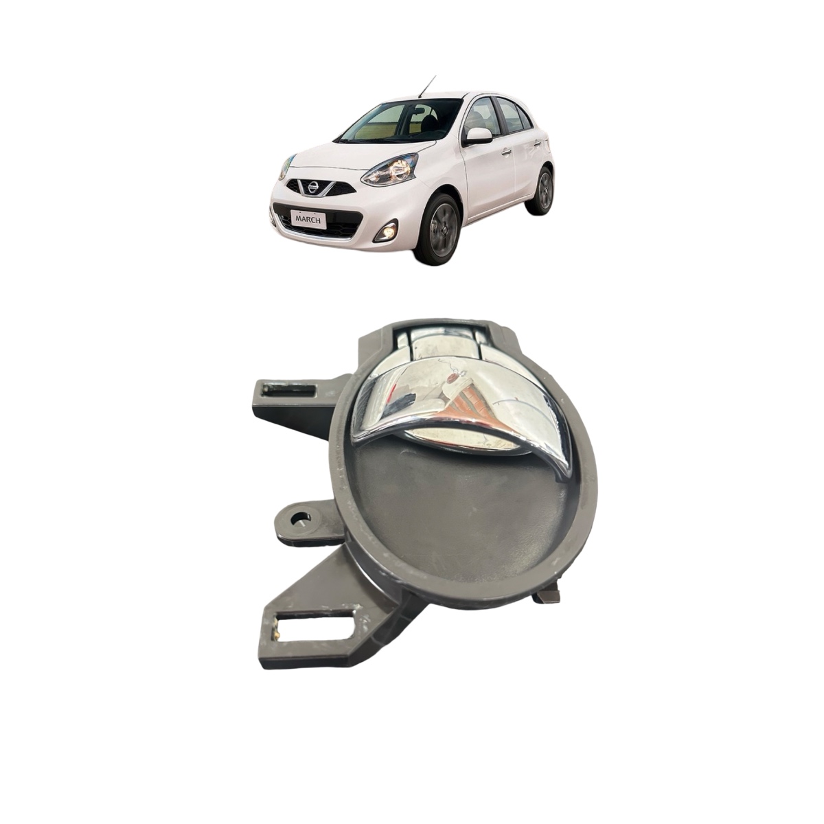 Maçaneta Interna Dianteira Esquerda Nissan March/Versa 2015 - Imagem 3