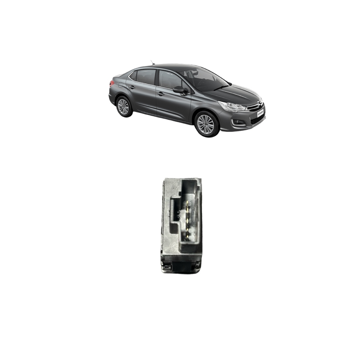 Botão Regulagem Farol Citroën C4 Painel Citroen C4 2003/2013 - Imagem 2
