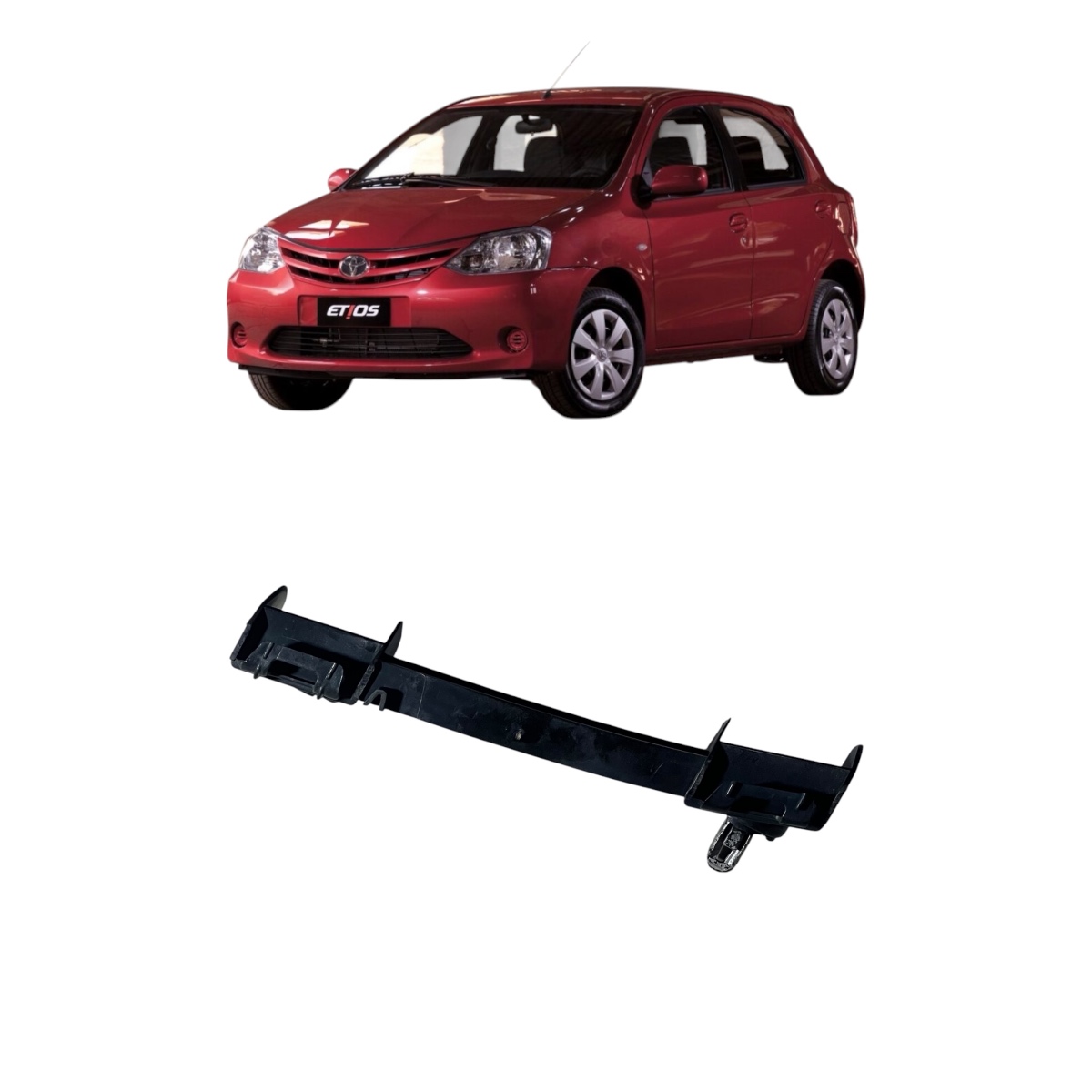 Guia Parachoque dianteiro direito Toyota Etios 2013/2020 - Imagem 3