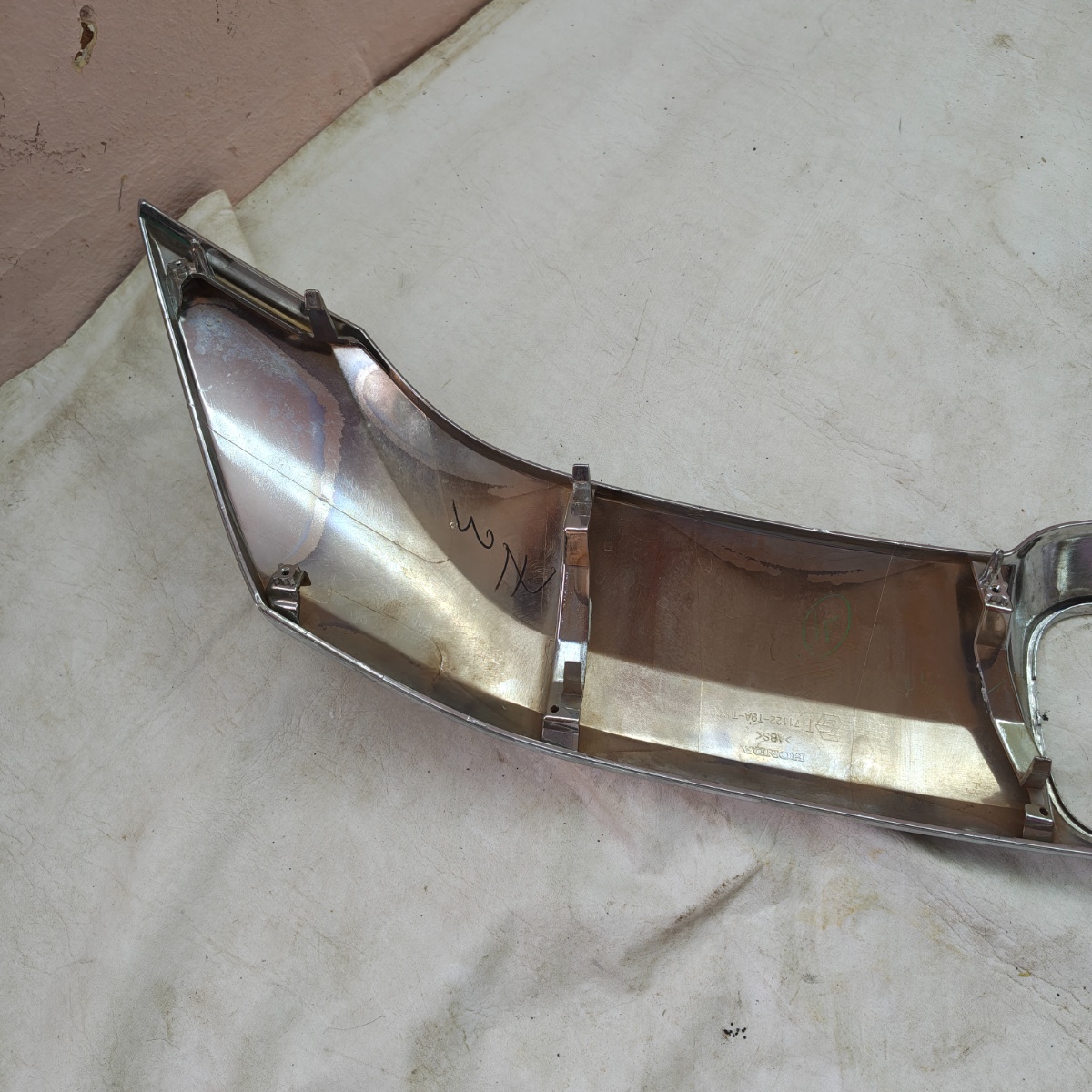 Moldura Cromada Grade Frontal Honda City 2015 A 2017 Prata Cromado - Imagem 5