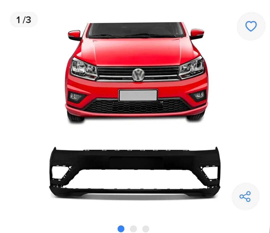 Para-choque Dianteiro Volkswagen Gol Original - Imagem 1