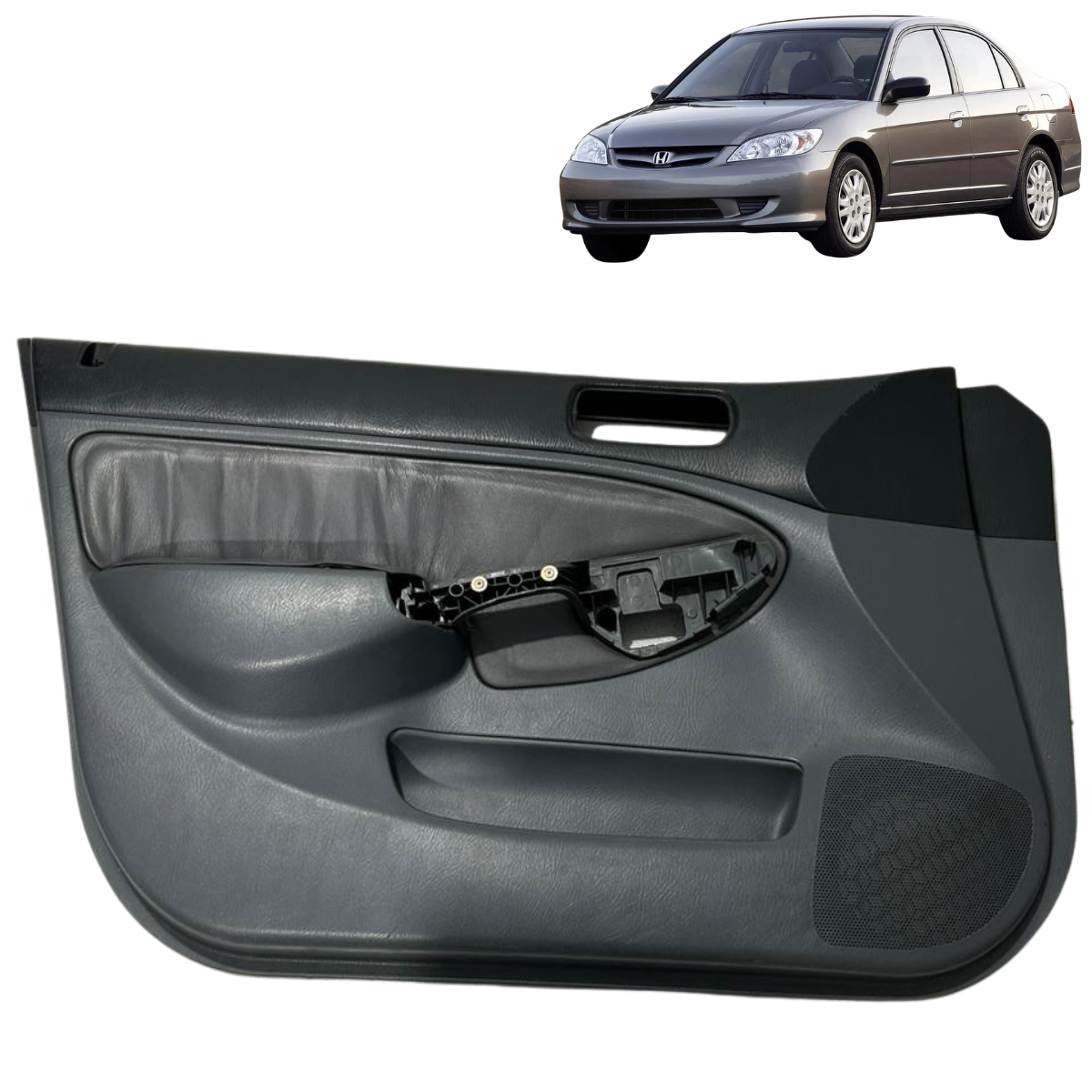 Forro De Porta Dianteira Esquerda Honda Civic 2004 Original