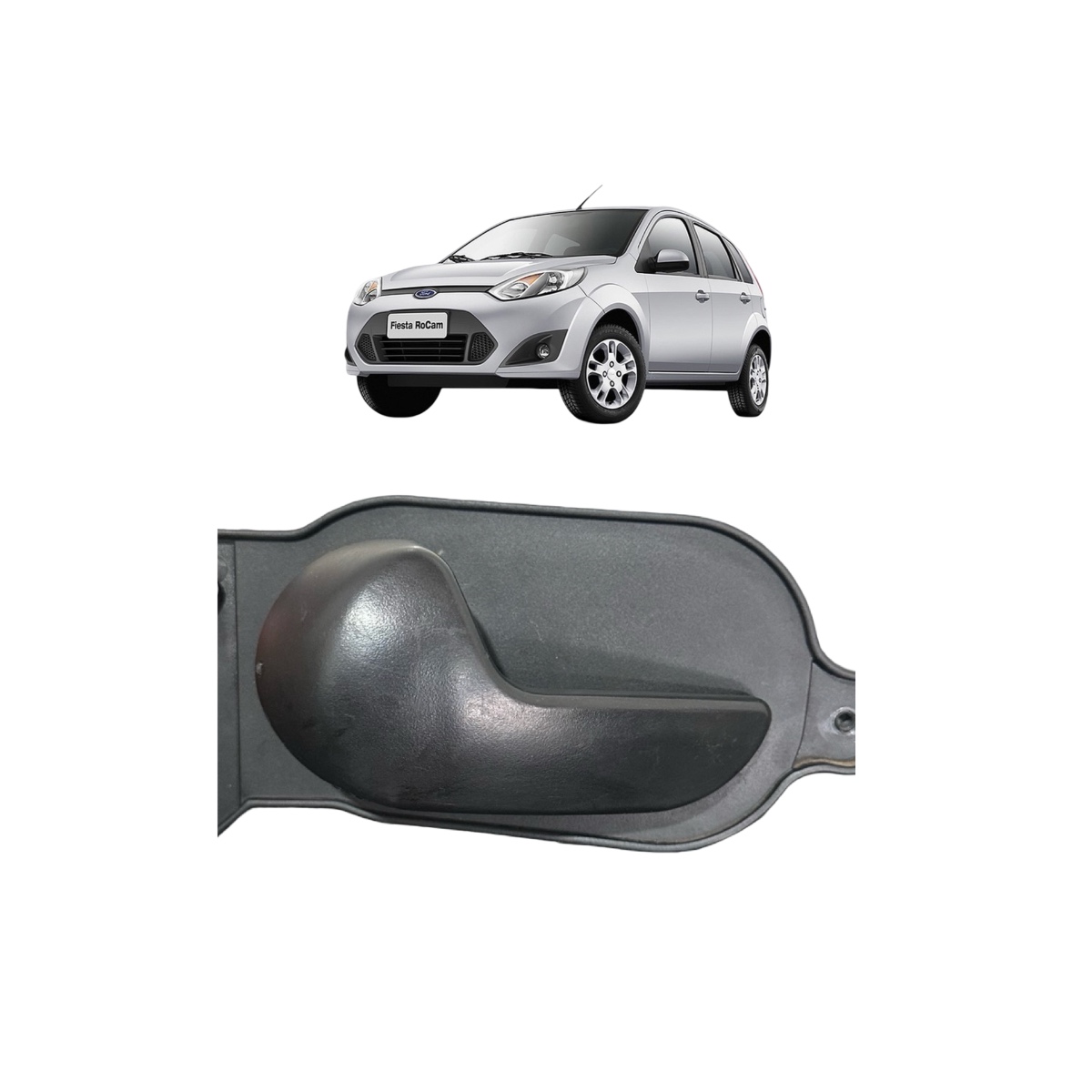 Maçaneta Interna Traseira Esquerda Ford Fiesta 2004/12 - Imagem 1