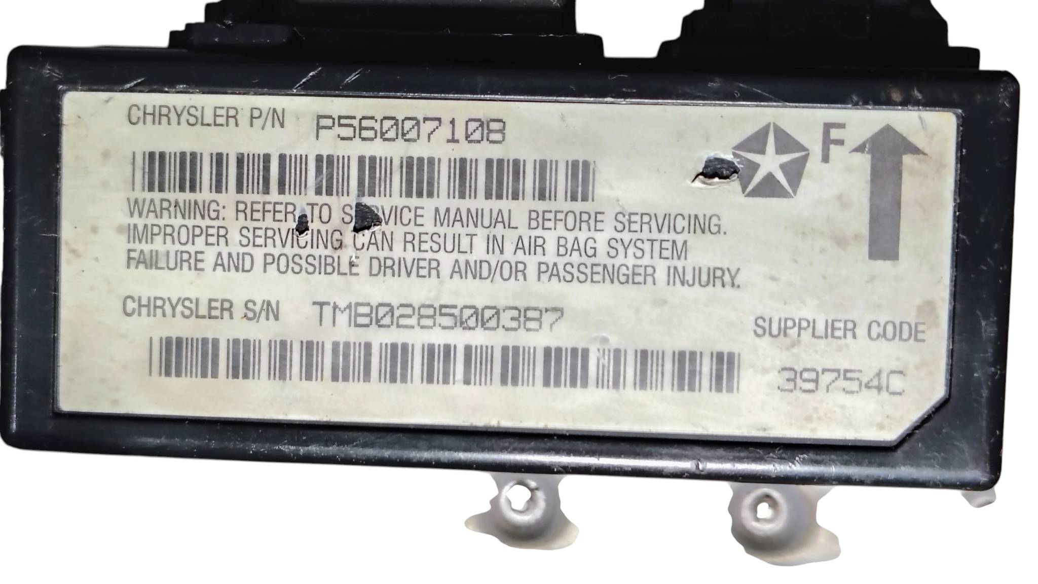 MÓDULO AIRBAG CHRYSLER PT CRUISER ORIGINAL P56007108 - Imagem 5
