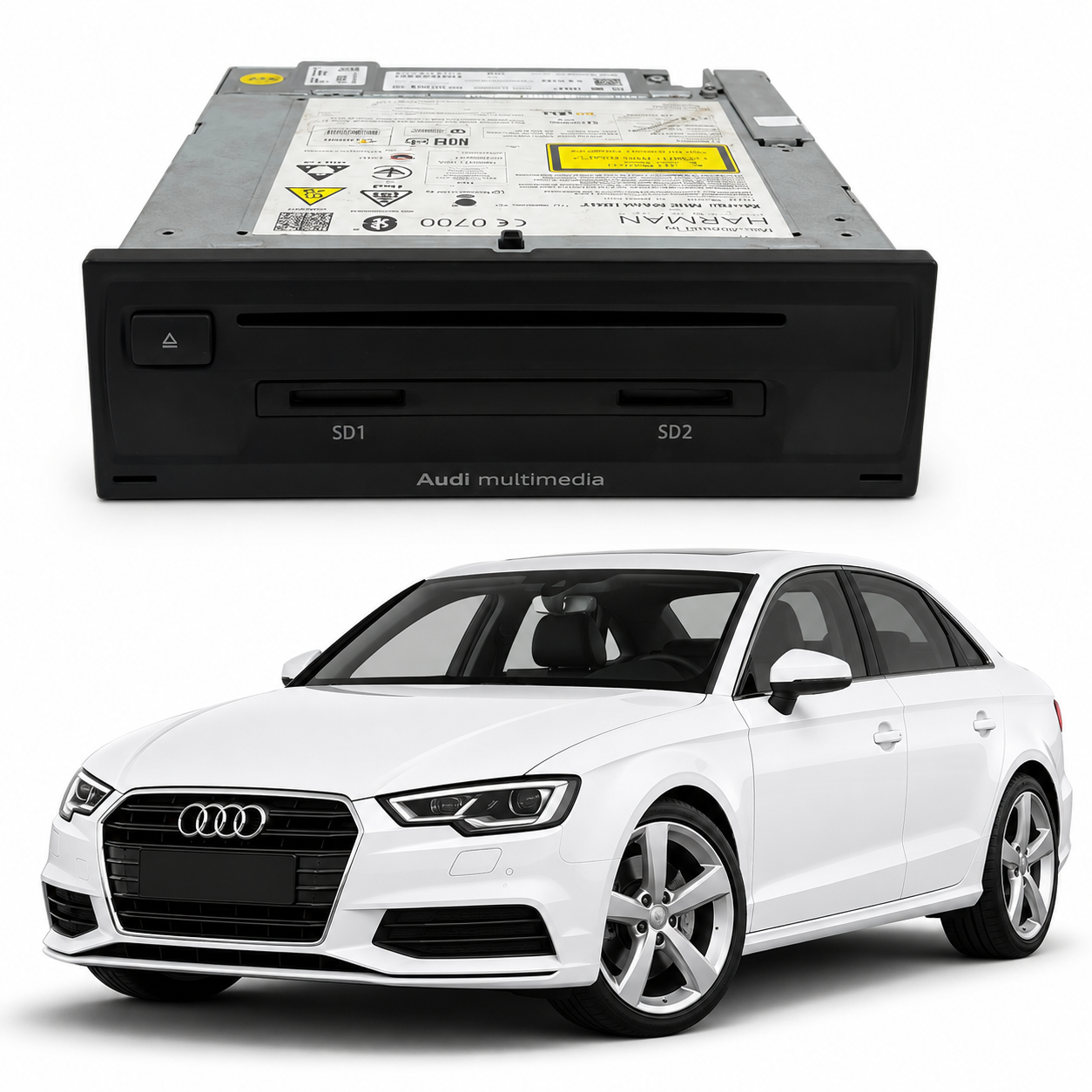 Central Multimídia Mib1 Harman Audi A3 8v0035045b Preto - Imagem 1