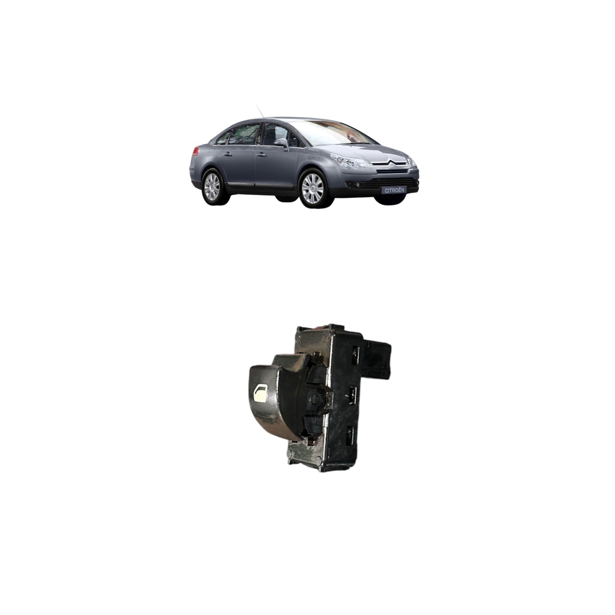 Botão Vidro elétrico Dianteiro  Citroën C4 Lounge Original - Imagem 2