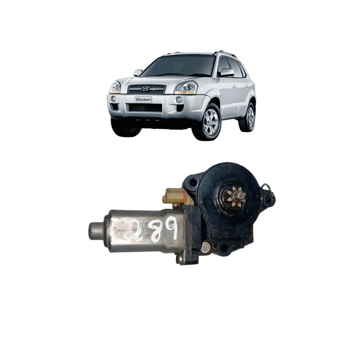 Motor Vidro Elétrico Traseiro Esquerdo Tucson Hyundai Origin - Imagem 1
