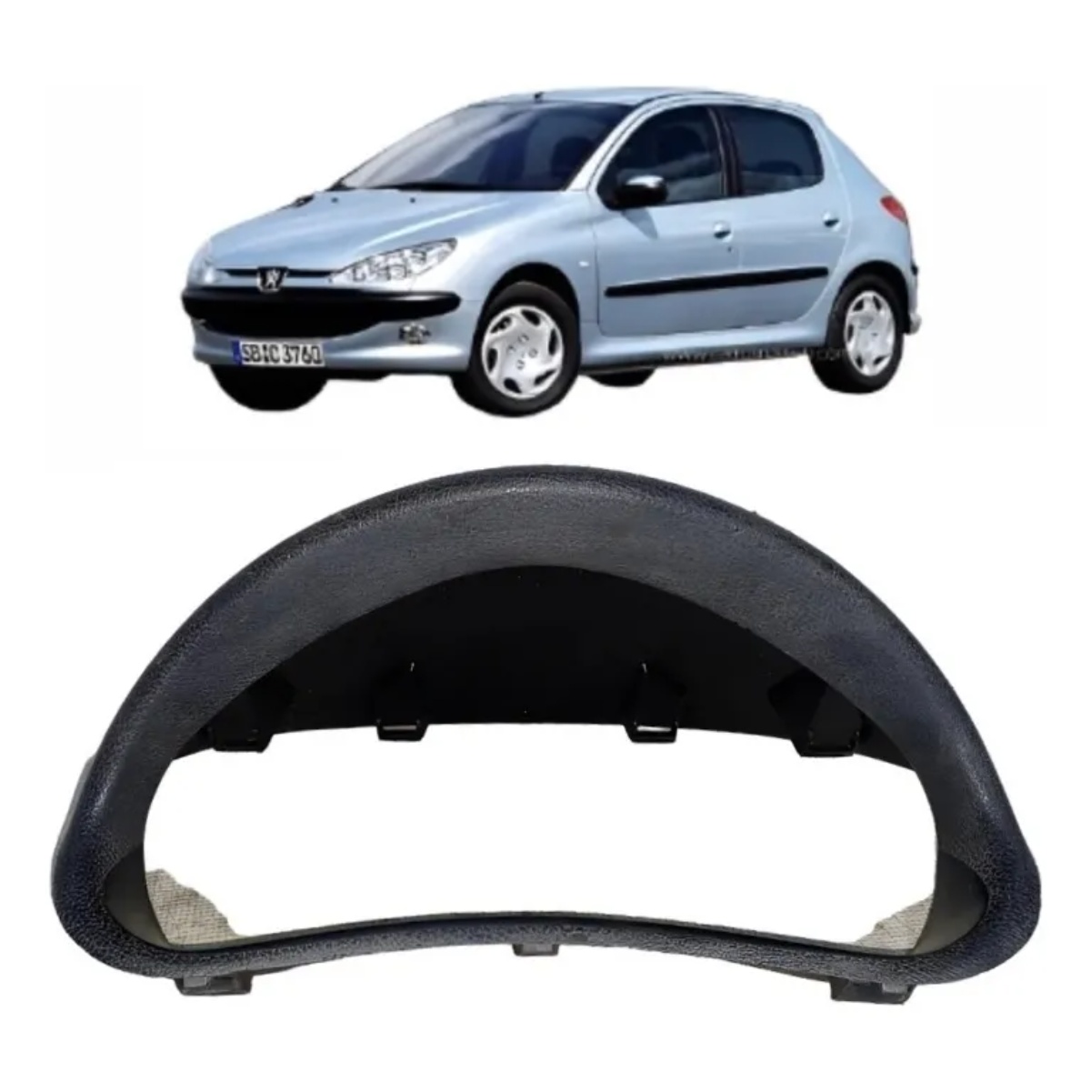 Moldura Painel Instrumental Peugeot 206 2001 2006 96242332Yk