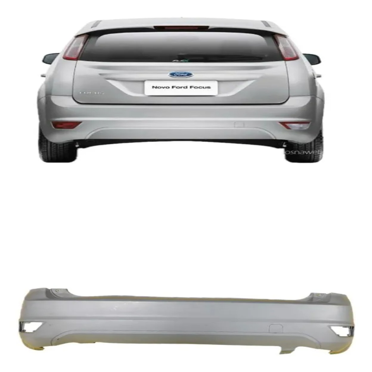 Parachoque Traseiro Ford Focus Hatch 2009 a 2013