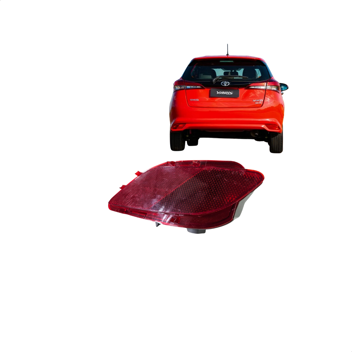 REFLETOR PARACHOQUE TRASEIRO YARIS HATCH 2018/2022 IN.