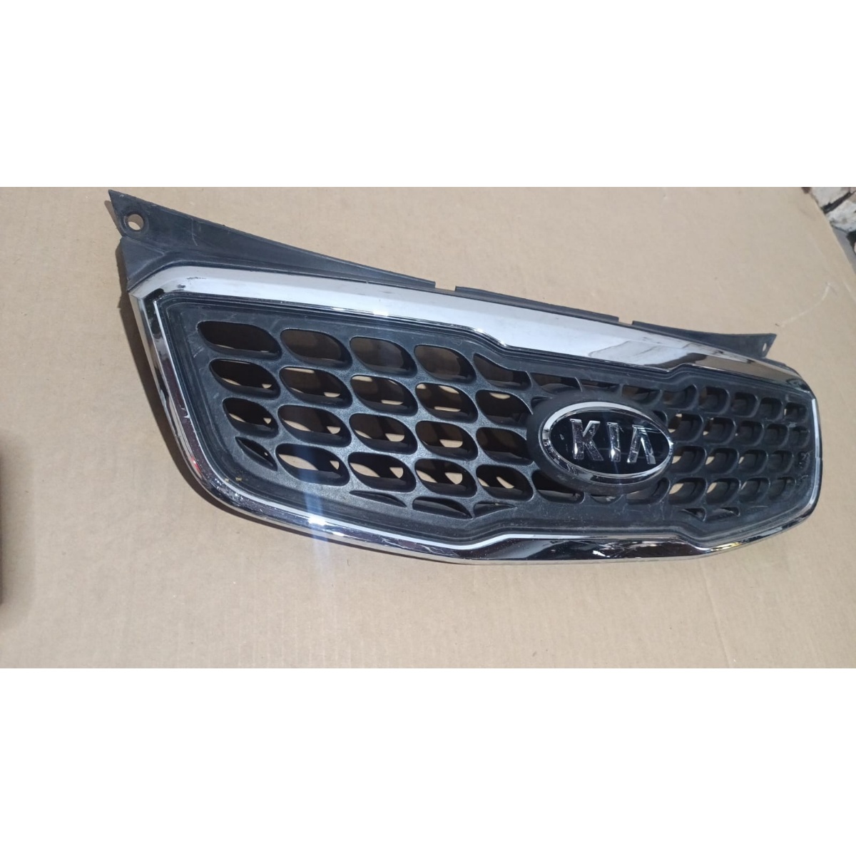 Grade Dianteira Kia Picanto 2009 A 2011 C/ Detalhe Preto Cromado - Imagem 2