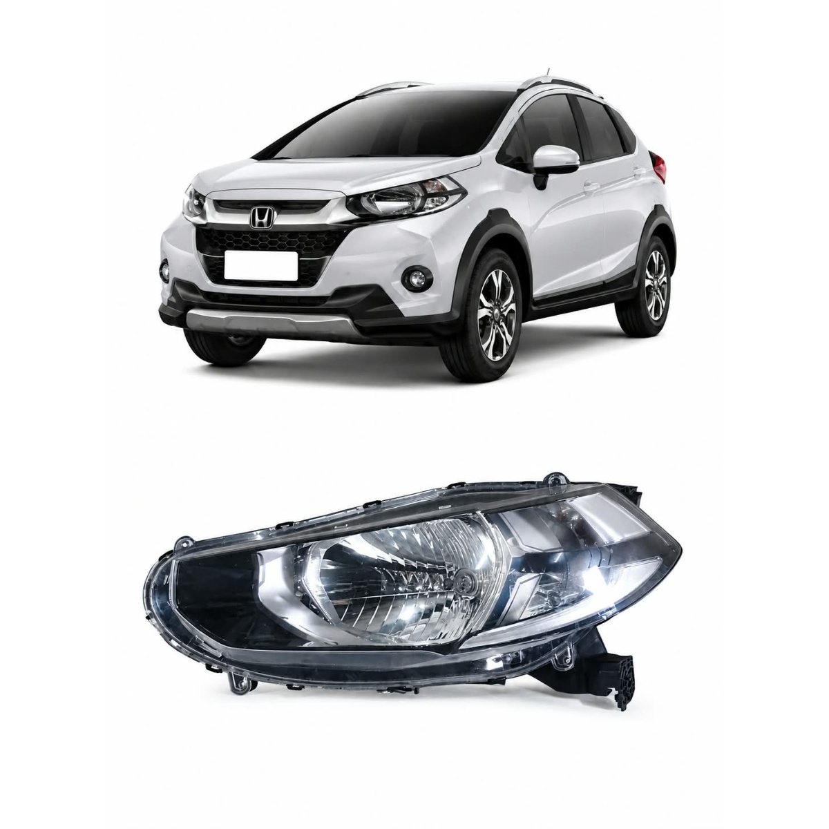 Farol Honda Wrv  2017 E  2021 Le Com Detalhe Orinal Esquerdo/motorista