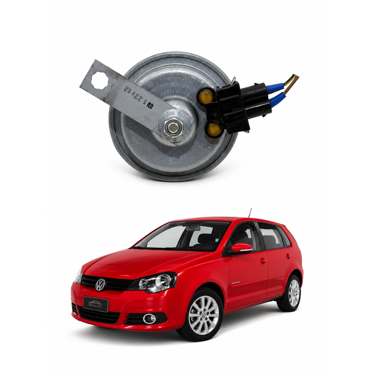 Buzina Alarme Suporte Vw Golf Sportline 2006 a 2013 Original - Imagem 1