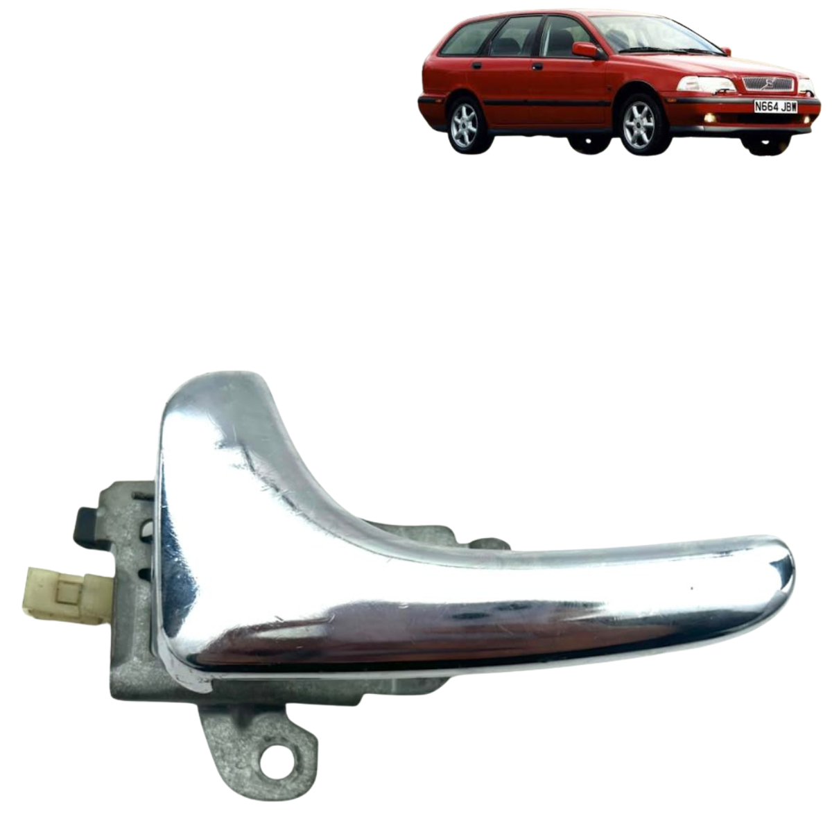 Maçaneta Interna Dianteira Esquerda Volvo V40 1997 Original Cromado Dianteira