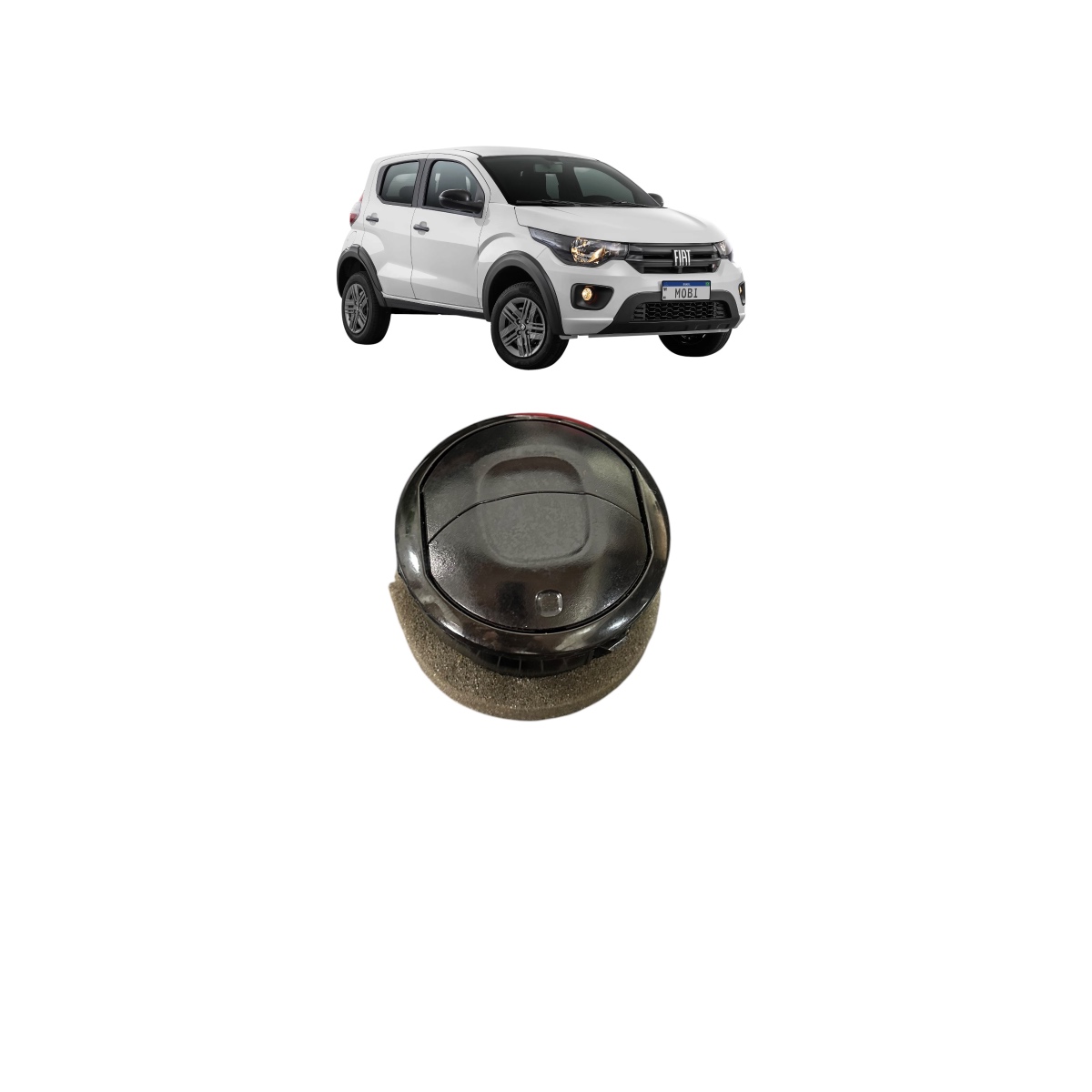Difusor Saída De Ar Lateral Fiat Mobi 2015 A 2022 - Imagem 2